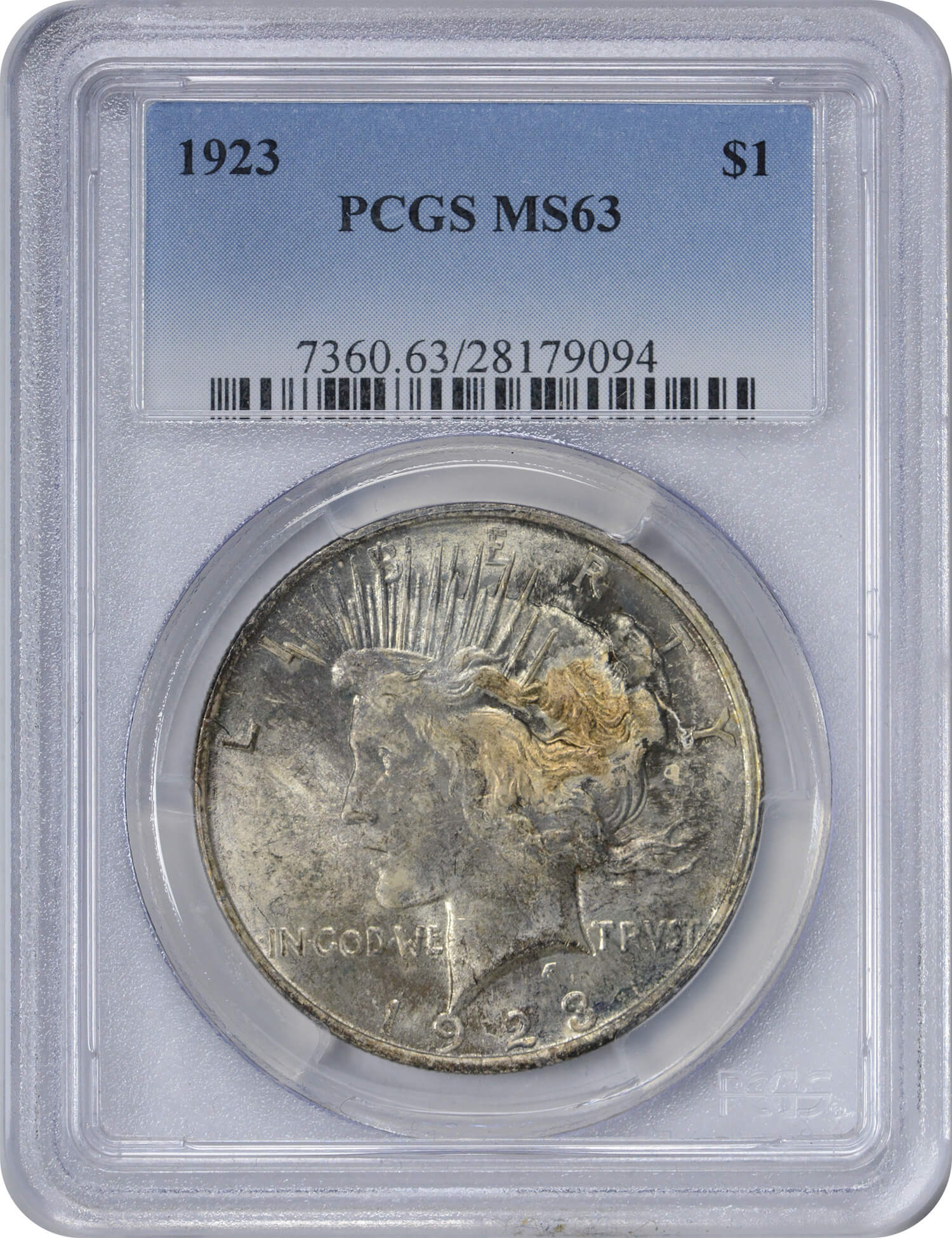 Toned Peace Dollars