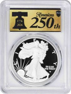 2026-P $1 American Silver Eagle Congratulations Set PR70DCAM First Strike PCGS (Anniversary Label)