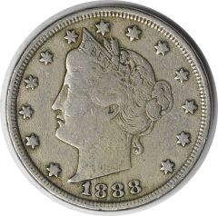 1888 Liberty Nickel VF Uncertified #135