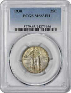 1930 Standing Liberty Silver Quarter MS63FH PCGS