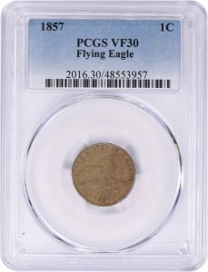 1857 Flying Eagle Cent VF30 PCGS
