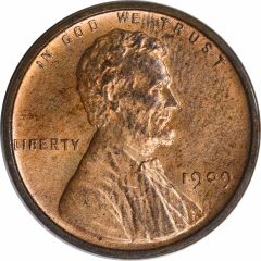 1909-P VDB Lincoln Cent MS64 Uncertified