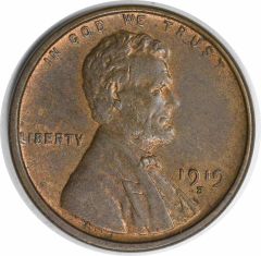 1919-S Lincoln Cent MS63 Uncertified #1054