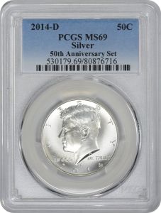 2014-D Silver Kennedy Half Dollar MS69 PCGS