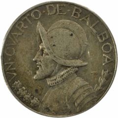 1932 Panama 1/4 Balboa KM11.1 EF Uncertified #921