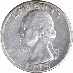 1932-S Washington Silver Quarter EF Uncertified #1103