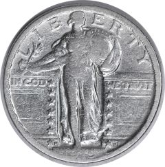 1919-D Standing Liberty Silver Quart.er VF Uncertified #125