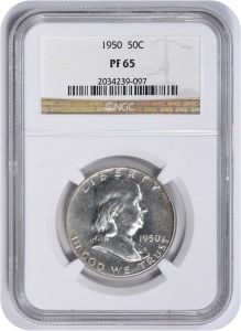 1950 Franklin Silver Half Dollar PR65 NGC