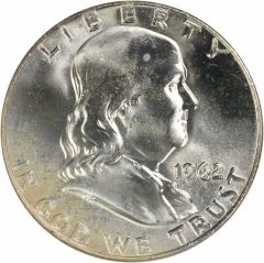 1962-D Franklin Silver Half Dollar MS64 Uncertified #539