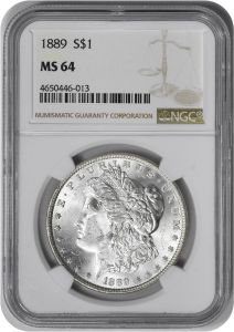1889 Morgan Silver Dollar MS64 NGC