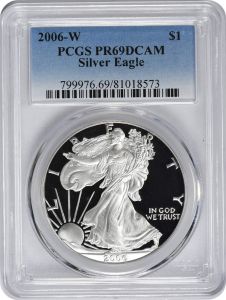 2006-W $1 American Silver Eagle PR69DCAM PCGS