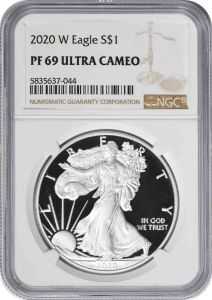 2020-W $1 American Silver Eagle PF69UCAM NGC
