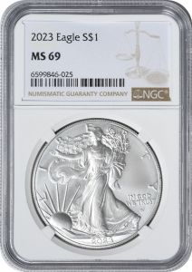 2023 $1 American Silver Eagle MS69 NGC