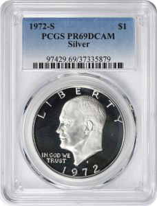 1972-S Eisenhower Silver Dollar PR69DCAM PCGS