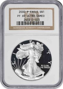 2000-P $1 American Silver Eagle PF69UCAM NGC