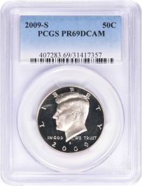 2009-S Kennedy Half Dollar PR69DCAM Clad PCGS