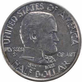 Grant Commemorative Silver Half Dollar 1922 EF Uncertified #847