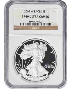 2007-W $1 American Silver Eagle PF69UCAM NGC
