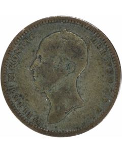 1848 Dot Netherlands 25 Cents KM76 VG Uncertified