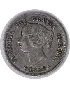 1875 H Canada 5 Cents Large Date KM2 VG Uncertified #202