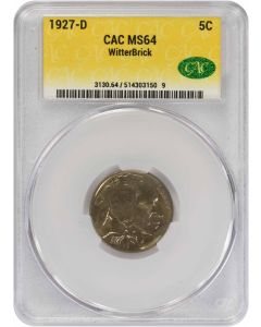 1927-D Buffalo Nickel MS64 CACG