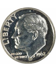 1962 Roosevelt Silver Dime PR65 Uncertified