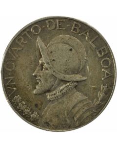 1932 Panama 1/4 Balboa KM11.1 EF Uncertified #921