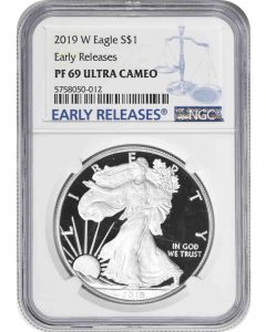 2019-W $1 American Silver Eagle PF69UCAM Early Releases NGC