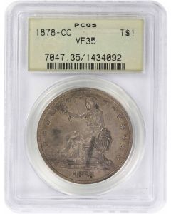 1878-CC Trade Silver Dollar VF35 PCGS