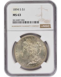 1894-S Morgan Silver Dollar MS63 NGC