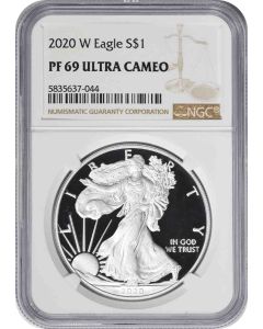 2020-W $1 American Silver Eagle PF69UCAM NGC