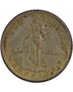 1913-S Philippines-US 10 Centavos KM169 AU Uncertified #552