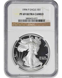 1994-P $1 American Silver Eagle PF69UCAM NGC