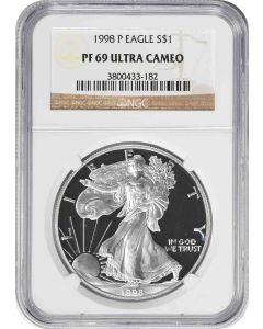 1998-P $1 American Silver Eagle PF69UCAM NGC
