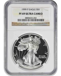 1999-P $1 American Silver Eagle PF69UCAM NGC