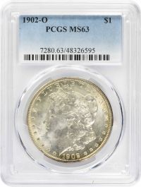 1902-O Morgan Silver Dollar MS63 PCGS