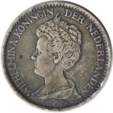 1911 Netherlands 1 Gulden KM148 VF Uncertified #124