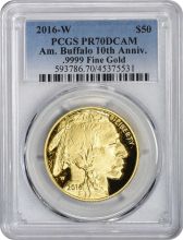2016-W $50 American Gold Buffalo PR70DCAM PCGS