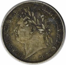 1825 Great Britain 1 Shilling KM687 EF Uncertified #321