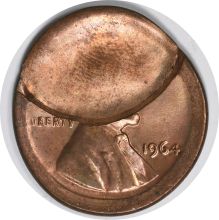 1964 Lincoln Cent Broadstrike and Large Indent MS64 Uncertified #102
