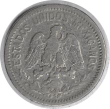 1912 M Mexico 5 Centavos KM421 F Uncertified
