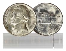 1944-S BU Nickel Roll 40-Coin Silver