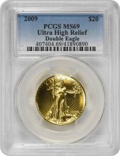 2009 $20 Double Eagle Ultra High Relief MS69 PCGS