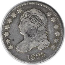 1825 Bust Silver Dime F Uncertified #258