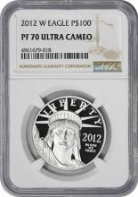 2012-W $100 American Platinum Eagle PR70UCAM NGC