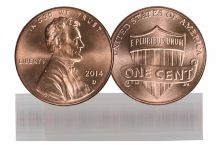 2014-D BU Lincoln Cent 50-Coin Roll