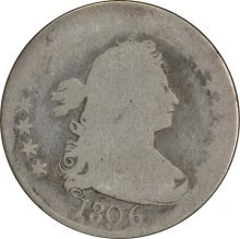 1806 Bust Silver Quarter AG Uncertified #255