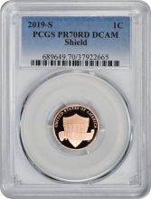 2019-S Lincoln Cent PR70RD DCAM PCGS