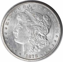 1878-CC Morgan Silver Dollar MS60 Uncertified #154