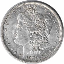 1882-O/S Morgan Silver Dollar AU58 Uncertified #243